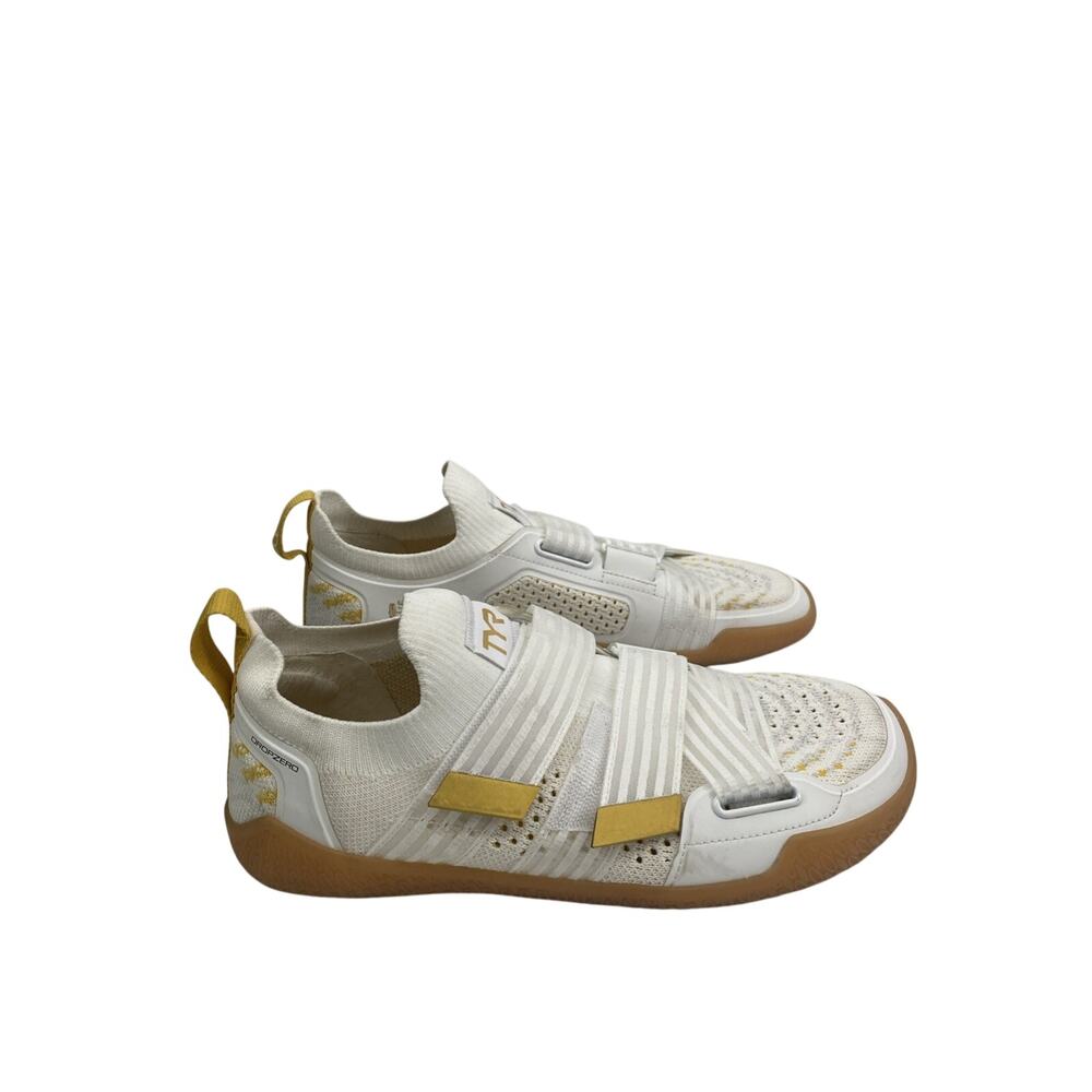 TYR Limited Edition Squat University Mens Sz 8.5 DropZero Barefoot Trainer White